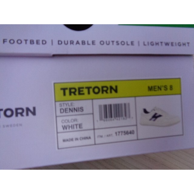 Tretorn Men's Dennis Classic White/Navy Sneaker Lowtop Shoes Mens Size 8 — image 8 of 8